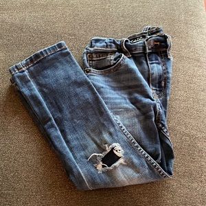 Size 6 Slim / Medium Wash Distressed Boys Jeans